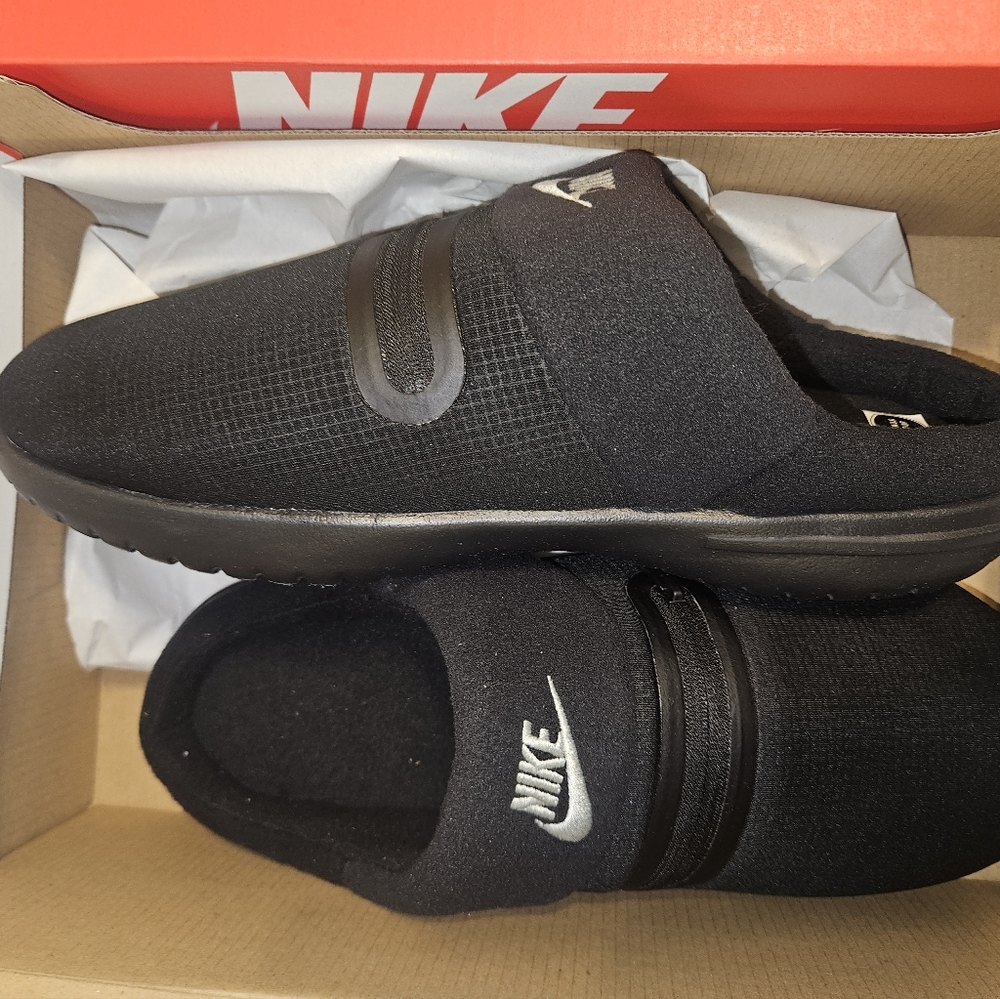 MEN'S NIKE Burrow Black/Metallic Silver/Black Slip On Shoes - Picture 8 of 13